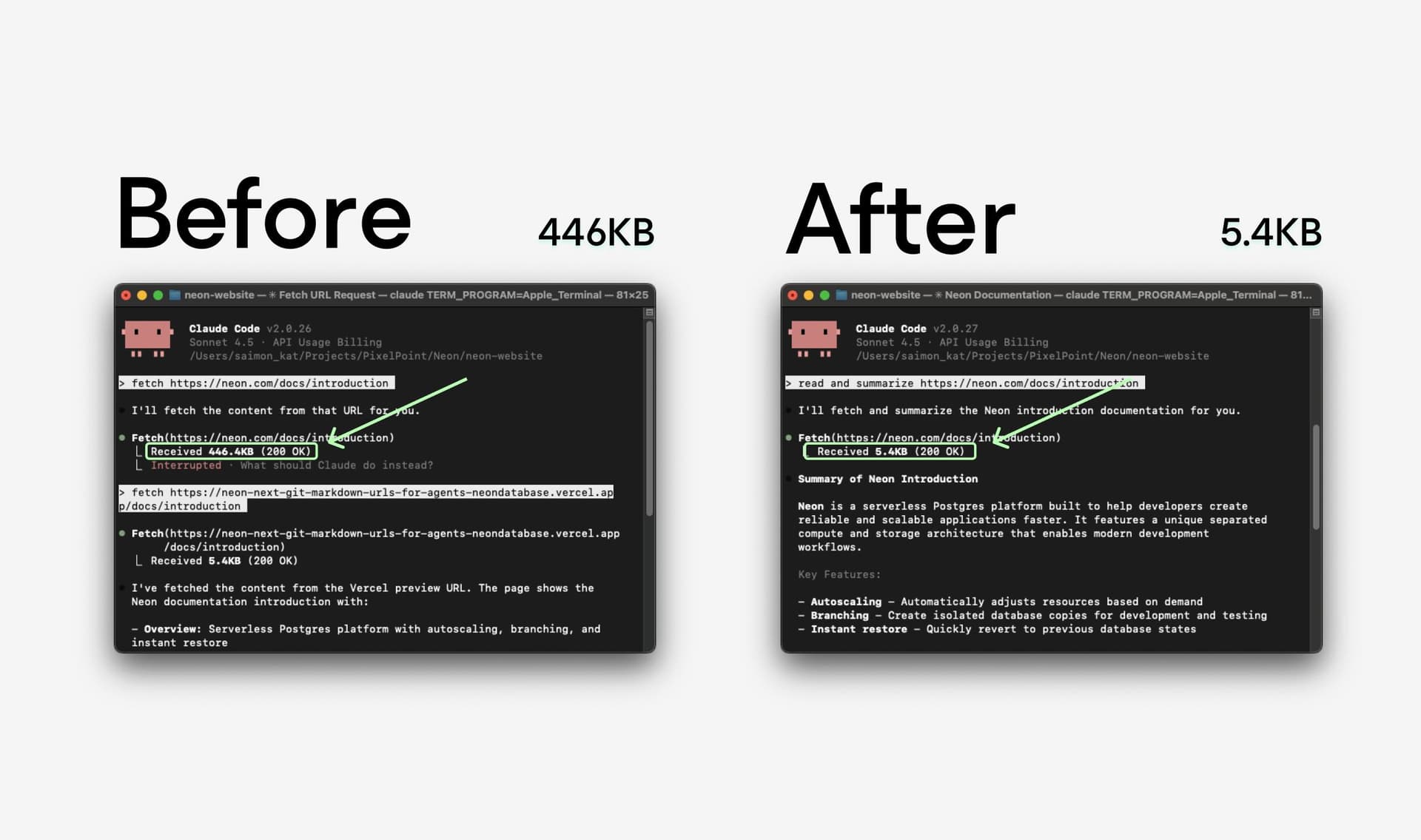 Neon Docs now serve markdown to LLMs